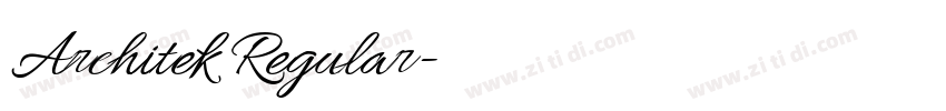 Architek Regular字体转换 Architek Regular字体转换